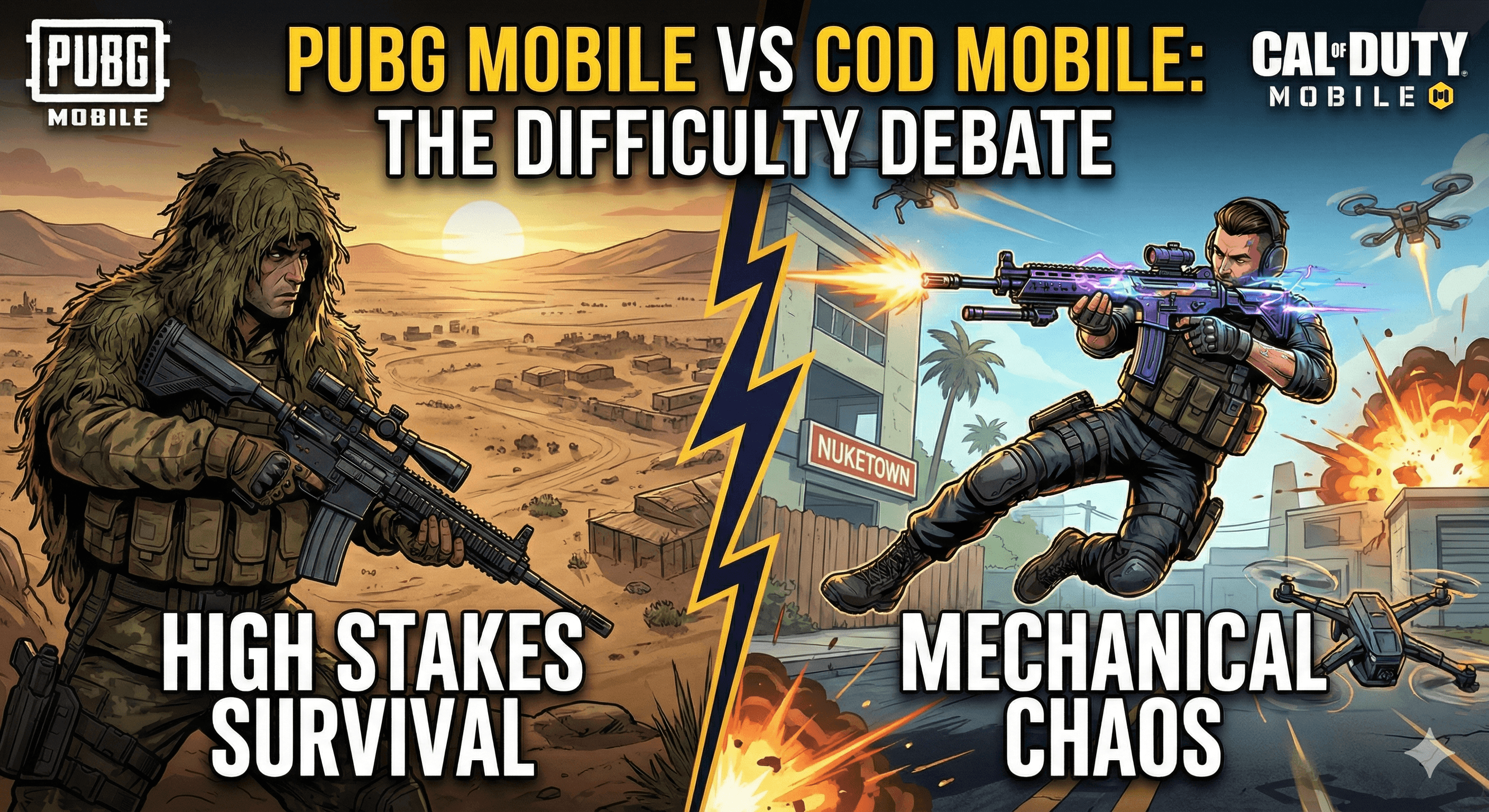 The Hard Truth: Which Game is Actually Harder to Master – PUBG Mobile or COD Mobile